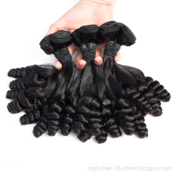 High Quality Good Thickness Loose Wave Super Double Drawn Hair, IndianVirgin Human Hair Bundles Extension